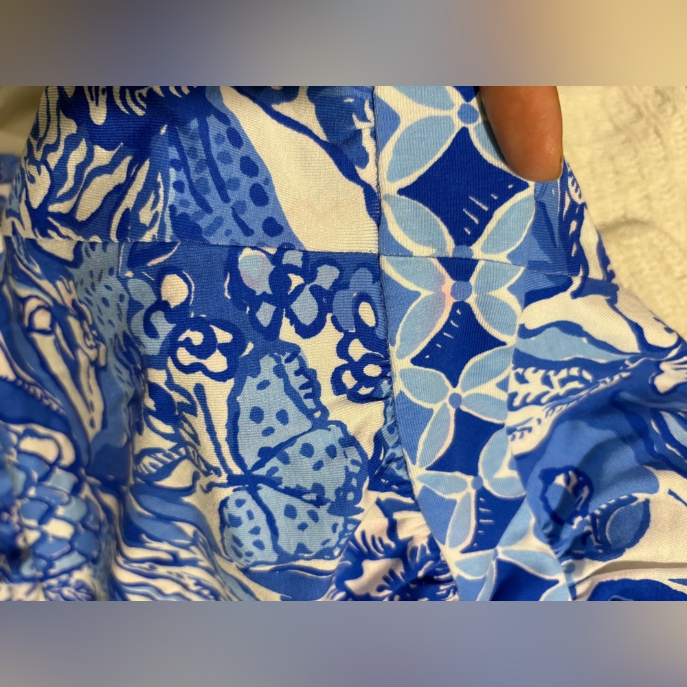 NWT Lilly Pulitzer SERENA V-NECK MAXI Dress Blue Tang Flocking Fabulous - Picture 10 of 11